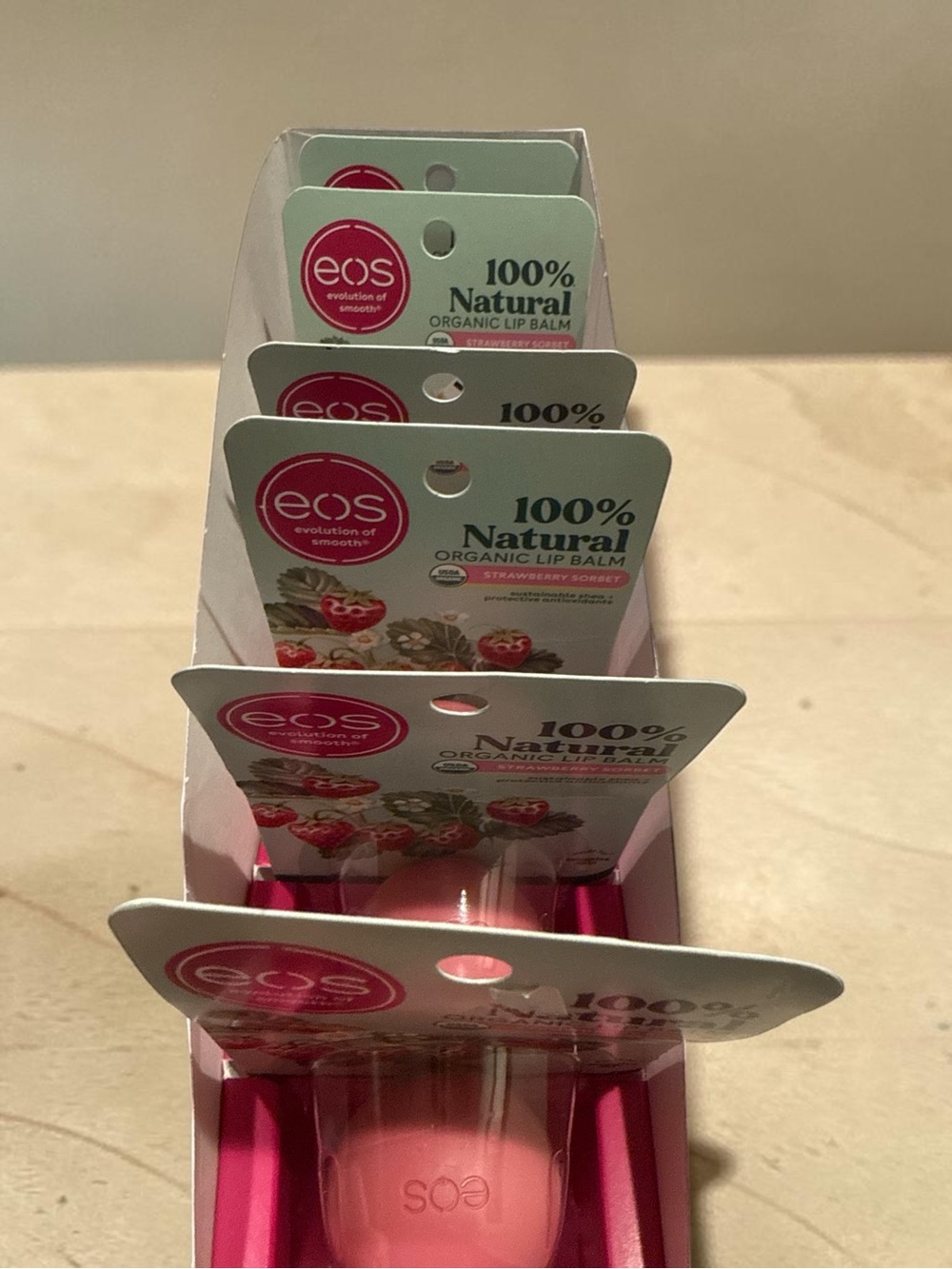 eos Strawberry Sorbet Lip Balm - 8- Pack